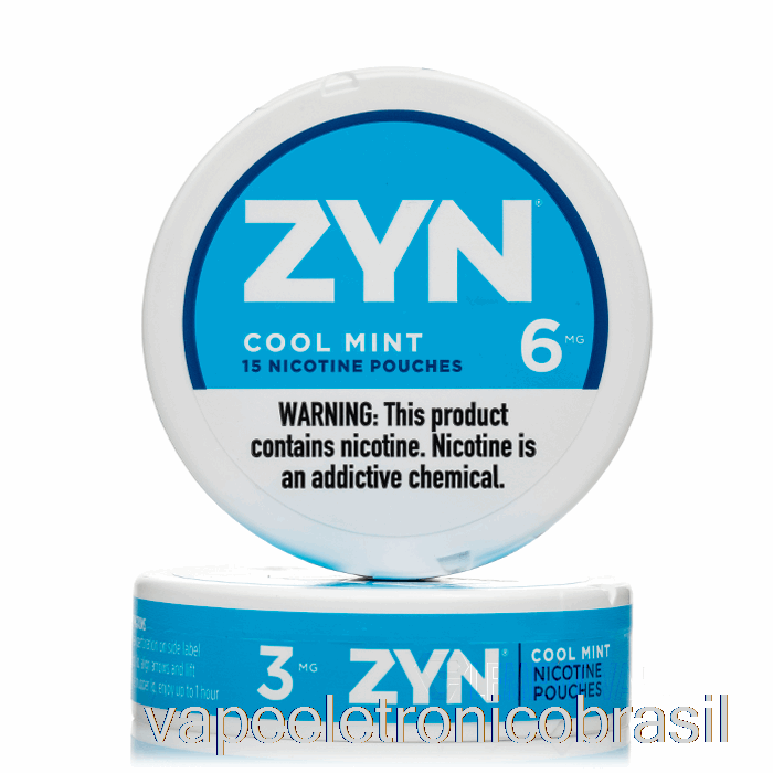 Bolsas Vape Recarregável Zyn Nicotina - Cool Mint 3mg (pacote Com 5)